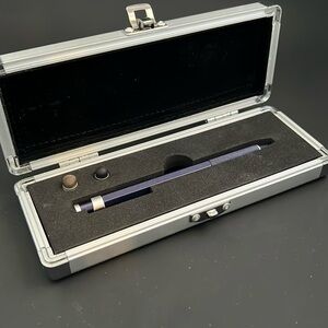 *NWOT* Levenger L-Tech Stealth Ballpoint Pen-Blue-2 Stylus